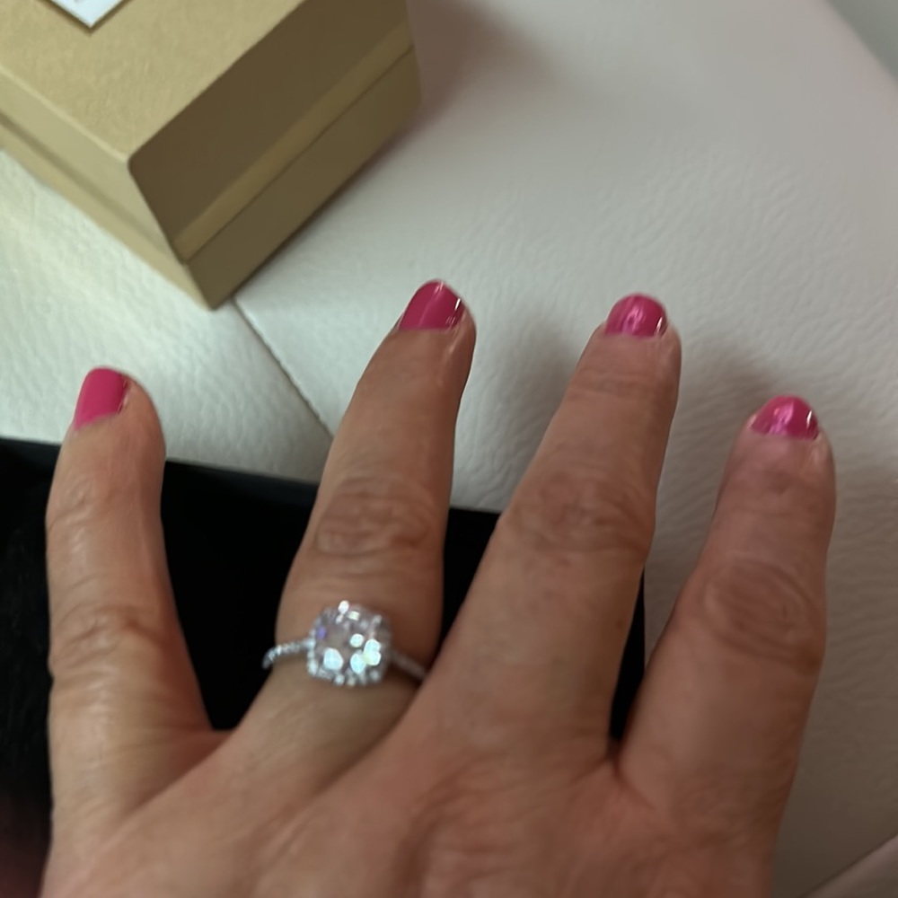 Isabella M sterling silver engagement ring 💍